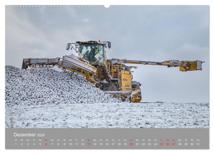 Produktbild: Landtechnik im Einsatz (hochwertiger Premium Wandkalender 2026 DIN A2 quer), Kunstdruck in Hochglanz