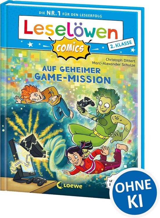 Produktbild: Lesel&ouml;wen Comics 2. Klasse - Auf geheimer Game-Mission