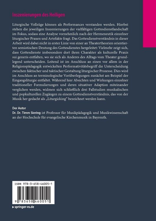 Produktbild: Inszenierungen des Heiligen