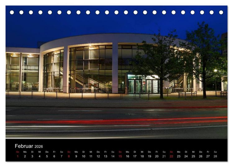 Produktbild: Oldenburg bei Nacht (Tischkalender 2026 DIN A5 quer), CALVENDO Monatskalender