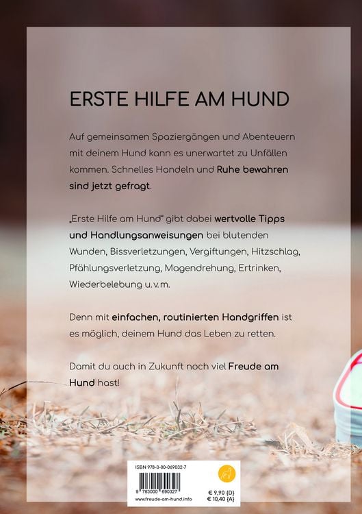 Produktbild: Erste Hilfe am Hund - Leben retten durch einfache Ma&szlig;nahmen