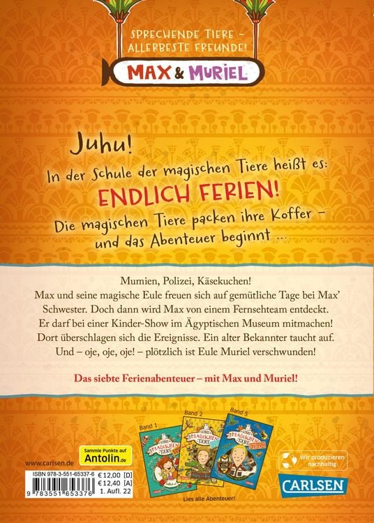 Produktbild: Die Schule der magischen Tiere. Endlich Ferien 7: Max und Muriel