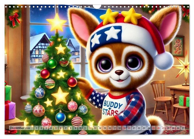 Produktbild: Buddy Stars - Abenteuer f&uuml;r Kinder (Wandkalender 2026 DIN A3 quer), CALVENDO Monatskalender