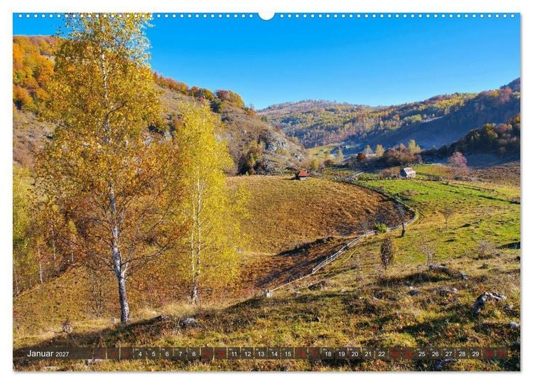 Produktbild: Fundatura Ponorului - Auf dem Via Transilvanica durch die Karpaten (hochwertiger Premium Wandkalender 2027 DIN A2 quer), Kunstdruck in Hochglanz