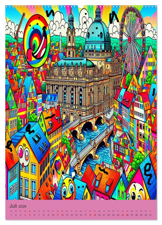 Produktbild: Deutschland hat Pop auf eigene Art (hochwertiger Premium Wandkalender 2026 DIN A2 hoch), Kunstdruck in Hochglanz