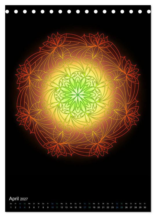 Produktbild: Mandala-Kalender 2027 (Tischkalender 2027 DIN A5 hoch), CALVENDO Monatskalender