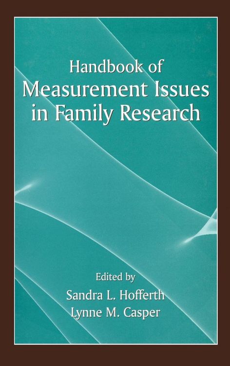 Produktbild: Handbook of Measurement Issues in Family Research