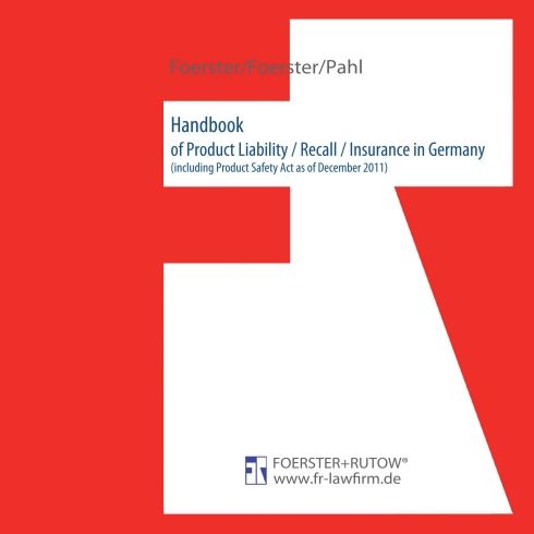Produktbild: Handbook of Product Liability / Recall / Insurance in Germany