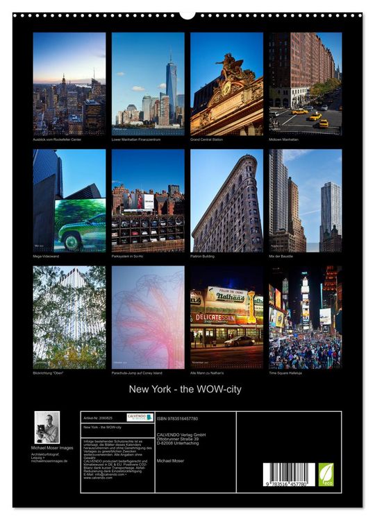 Produktbild: New York - the WOW-city (hochwertiger Premium Wandkalender 2026 DIN A2 hoch), Kunstdruck in Hochglanz