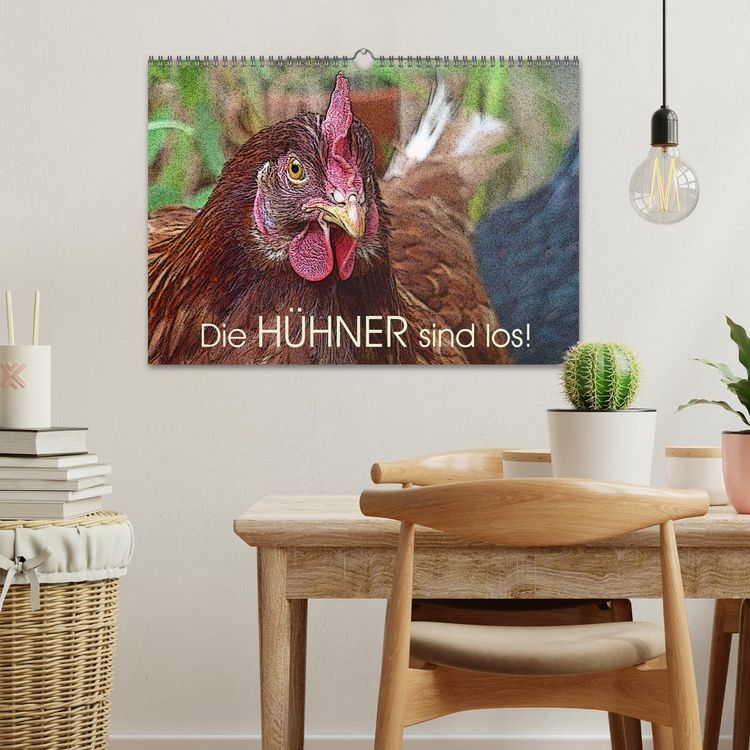 Produktbild: Die H&uuml;hner sind los! (Wandkalender 2026 DIN A3 quer), CALVENDO Monatskalender