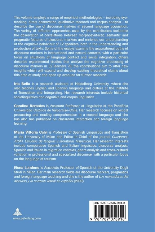 Produktbild: Cognitive Insights into Discourse Markers and Second Language Acquisition