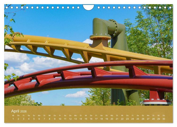 Produktbild: Abenteuer Achterbahn (Wandkalender 2026 DIN A4 quer), CALVENDO Monatskalender