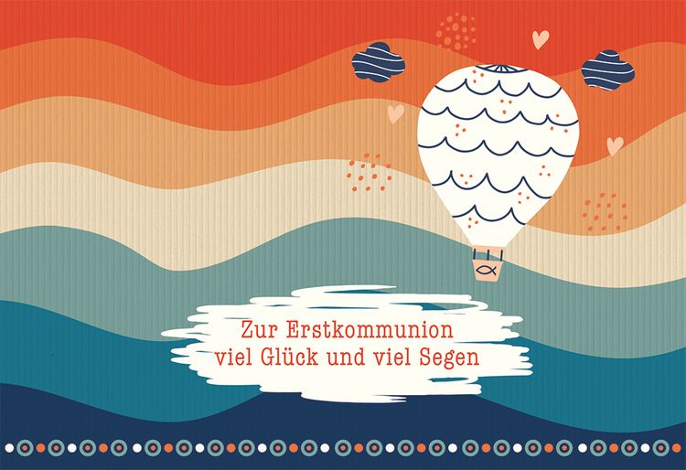 Produktbild: Zur Erstkommunion viel Gl&uuml;ck und viel Segen