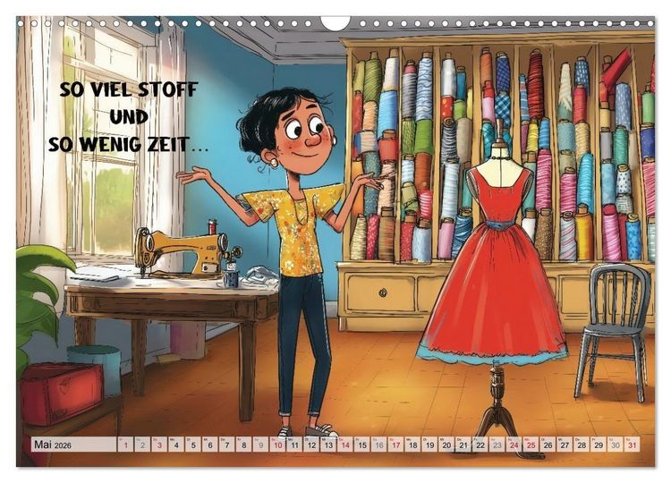 Produktbild: Fr&ouml;hlich eingef&auml;delt (Wandkalender 2026 DIN A3 quer), CALVENDO Monatskalender