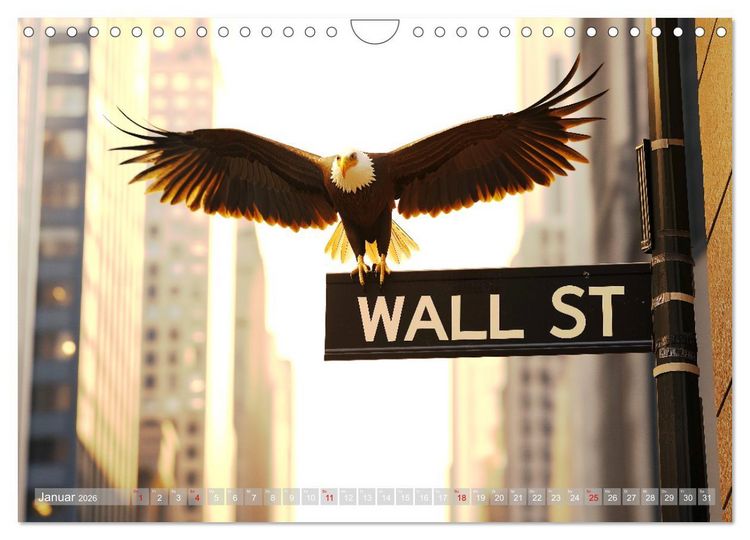 Produktbild: B&ouml;rsenkalender &ndash; der Kalender f&uuml;r Aktien, Trader und B&ouml;rsenprofis. (Wandkalender 2026 DIN A4 quer), CALVENDO Monatskalender