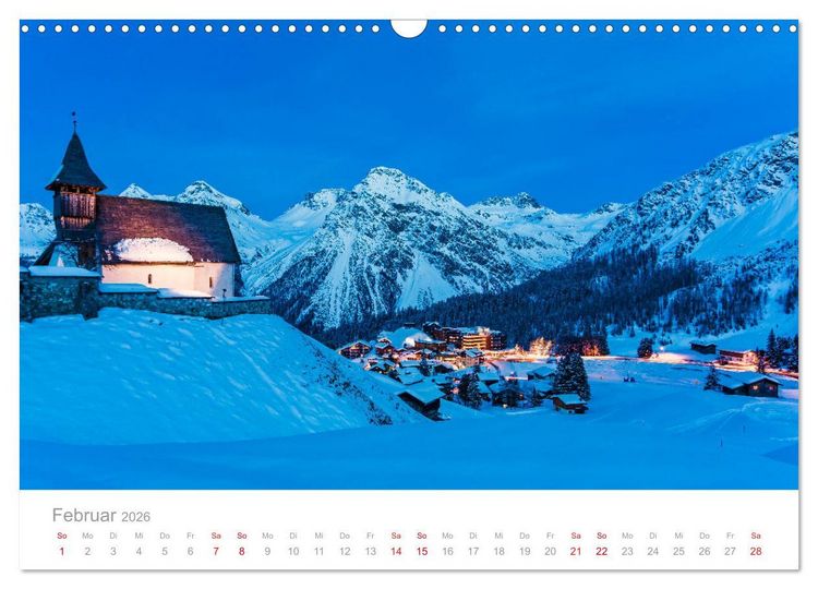 Produktbild: TRAUMZIELE DER SCHWEIZ Impressionen (Wandkalender 2026 DIN A3 quer), CALVENDO Monatskalender