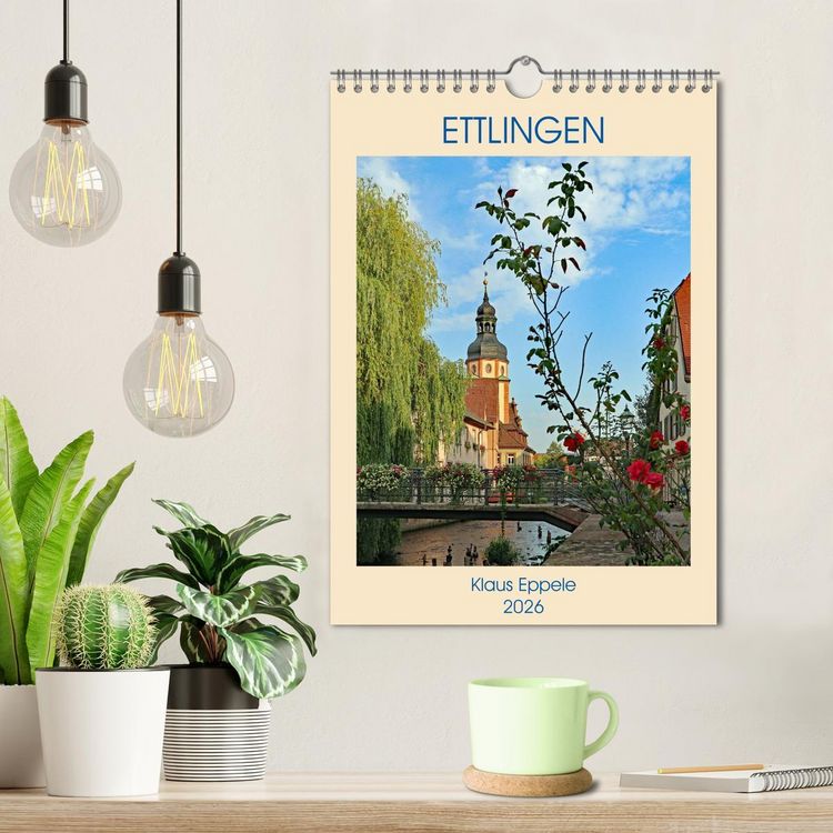 Produktbild: ETTLINGEN (Wandkalender 2026 DIN A4 hoch), CALVENDO Monatskalender