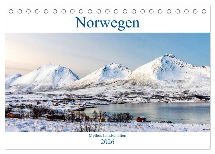 Produktbild: Norwegen - Mythos Landschaften (Tischkalender 2026 DIN A5 quer), CALVENDO Monatskalender