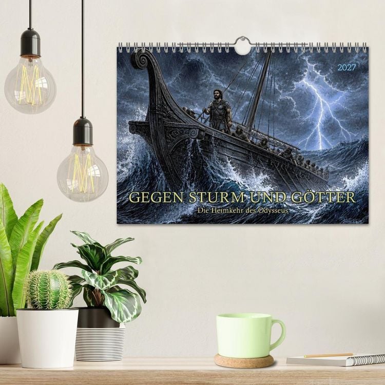 Produktbild: Gegen Sturm und G&ouml;tter: Die Heimkehr des Odysseus (Wandkalender 2027 DIN A4 quer), CALVENDO Monatskalender