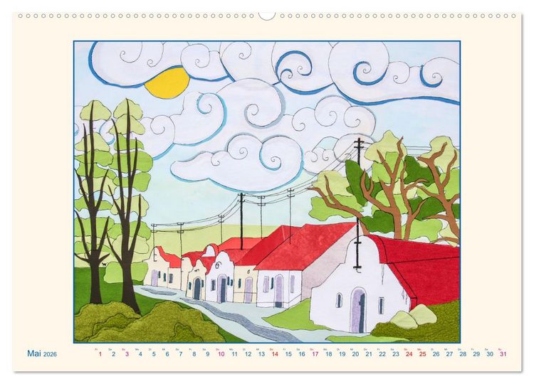 Produktbild: Wagramer Kellergassen (Wandkalender 2026 DIN A2 quer), CALVENDO Monatskalender