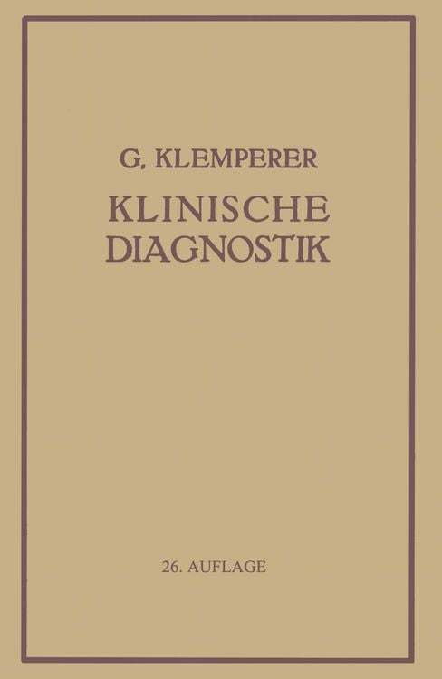 Produktbild: Grundriss Der Klinischen Diagnostik