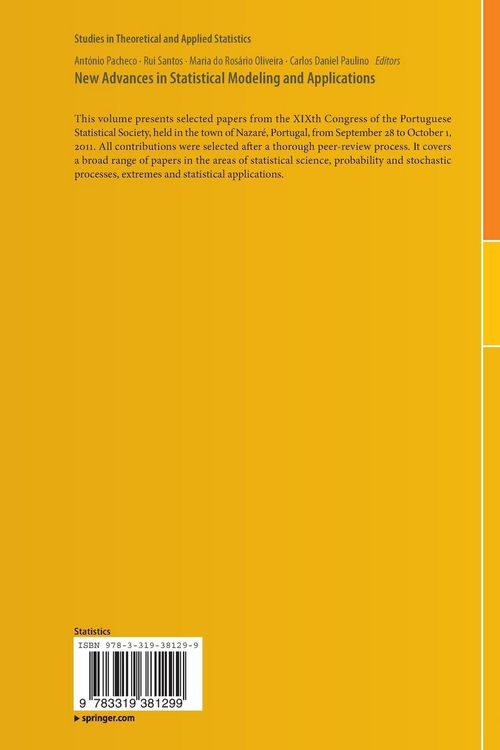 Produktbild: New Advances in Statistical Modeling and Applications