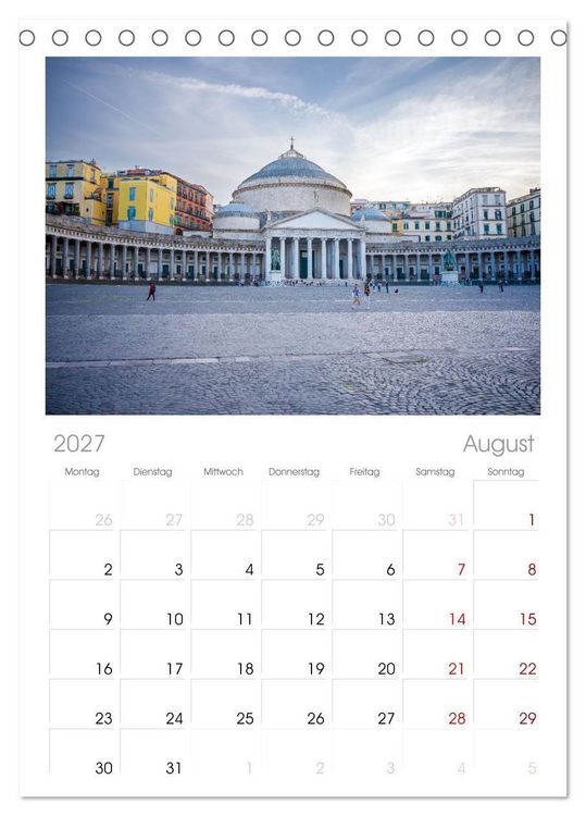 Produktbild: Tischplaner 2027 - Wundersch&ouml;nes Neapel - Bella Napoli (A5 Tischkalender zum Aufstellen) CALVENDO