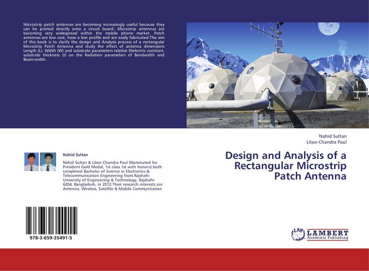 Produktbild: Design and Analysis of a Rectangular Microstrip Patch Antenna