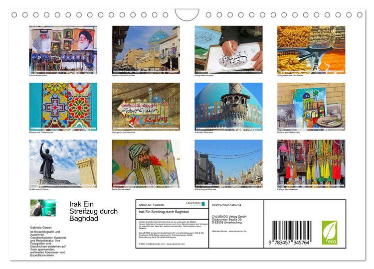 Produktbild: Irak Ein Streifzug durch Baghdad (Wandkalender 2026 DIN A4 quer), CALVENDO Monatskalender