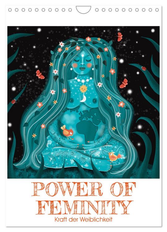 Produktbild: POWER OF FEMINITY - Kraft der Weiblichkeit (Wandkalender 2026 DIN A4 hoch), CALVENDO Monatskalender