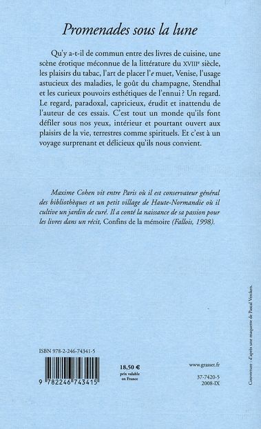 Produktbild: Promenades sous la lune : essais