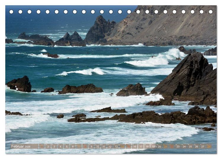 Produktbild: Costa Vicentina (Tischkalender 2026 DIN A5 quer), CALVENDO Monatskalender