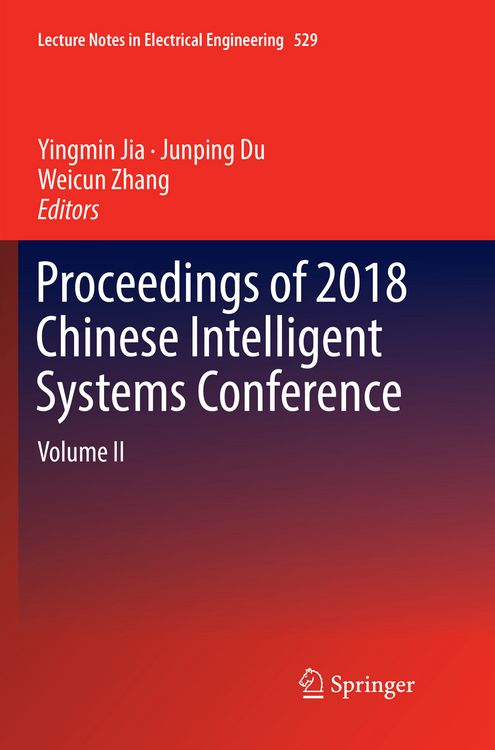 Produktbild: Proceedings of 2018 Chinese Intelligent Systems Conference