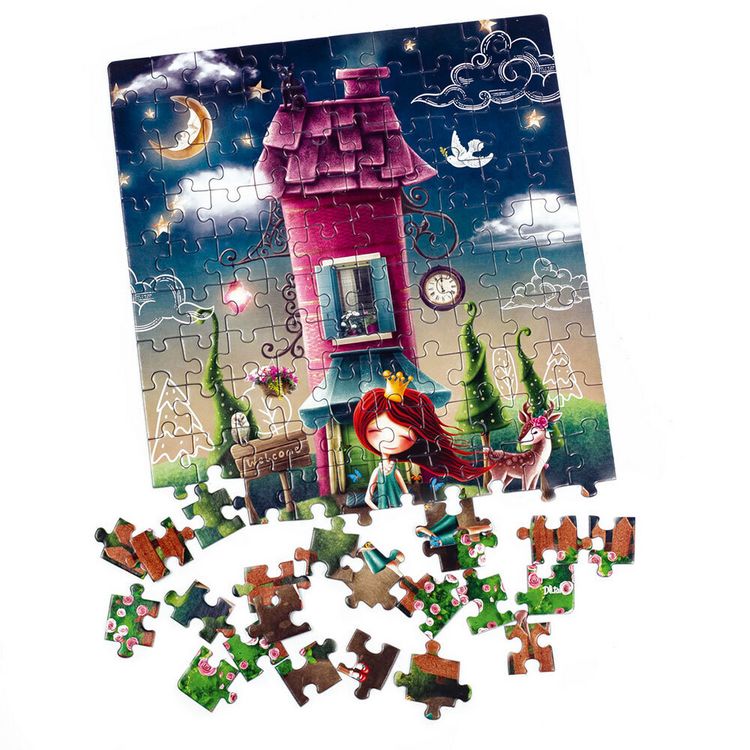 Produktbild: Puzzle Magisches Prinzessinnenhaus DT100-08