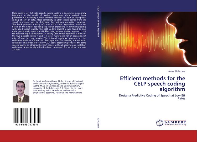 Produktbild: Efficient methods for the CELP speech coding algorithm