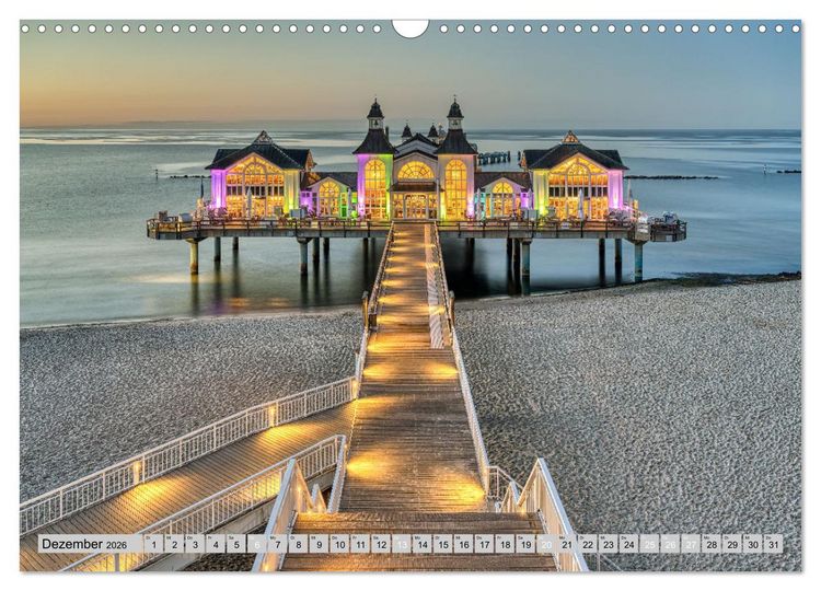 Produktbild: Wundersch&ouml;ne Ostsee R&uuml;gen und Usedom (Wandkalender 2026 DIN A3 quer), CALVENDO Monatskalender