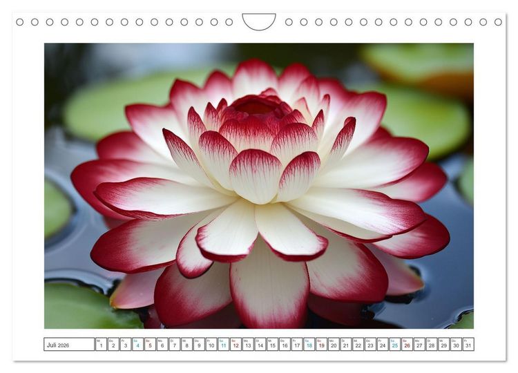 Produktbild: Lichtspiel der Seerosen (Wandkalender 2026 DIN A4 quer), CALVENDO Monatskalender