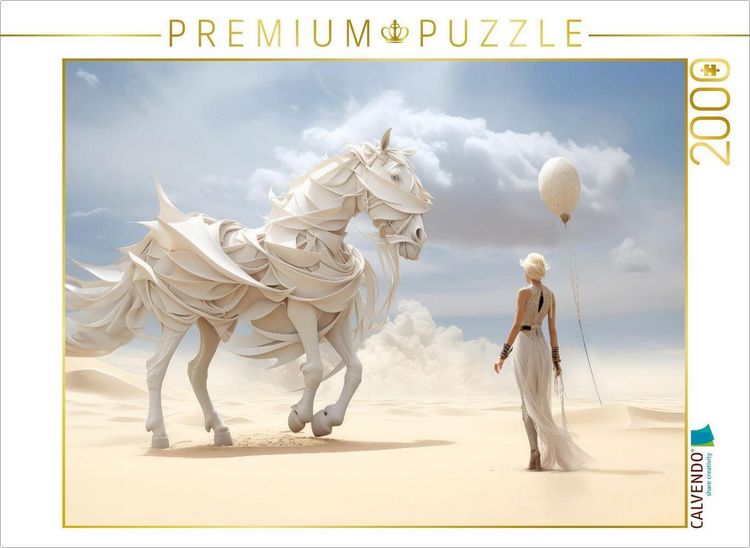 Produktbild: CALVENDO Puzzle Surrealismus trifft Pferdefans | 2000 Teile Lege-Gr&ouml;&szlig;e 90x67cm Foto-Puzzle f&uuml;r gl&uuml;ckliche Stunden