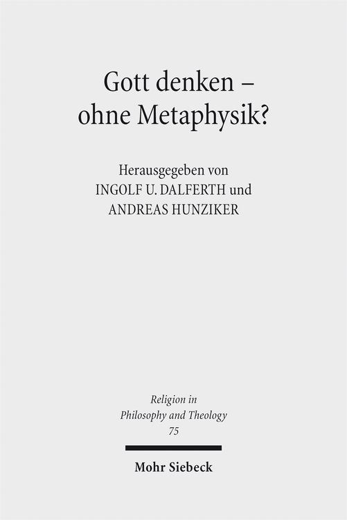 Produktbild: Gott denken - ohne Metaphysik?