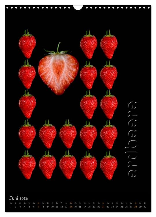 Produktbild: foodART - Fr&uuml;chte und Gem&uuml;se (Wandkalender 2026 DIN A3 hoch), CALVENDO Monatskalender