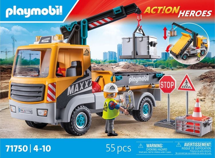 Produktbild: Playmobil&reg; 71750 Baustellen-LKW mit Kran
