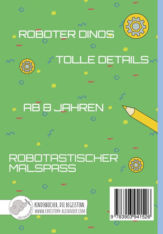 Produktbild: Das robotastische Dinomalbuch