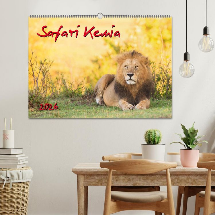 Produktbild: Safari Kenia (Wandkalender 2026 DIN A2 quer), CALVENDO Monatskalender