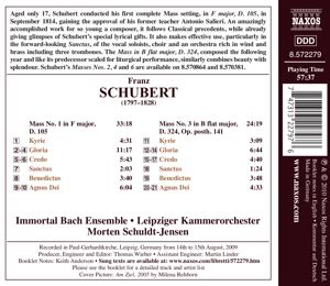 Produktbild: Schuldt-Jensen/Immortal Bach Ensemble: Messen 1+3