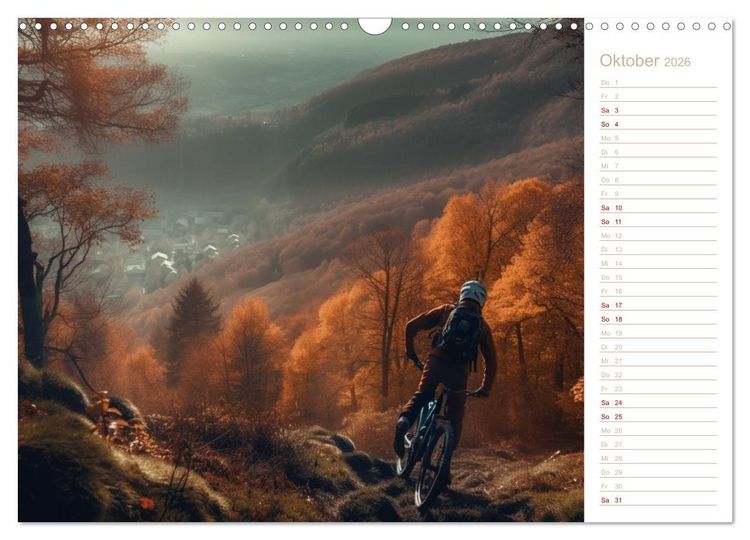Produktbild: Mit dem Mountainbike durch die Welt (Wandkalender 2026 DIN A3 quer), CALVENDO Monatskalender