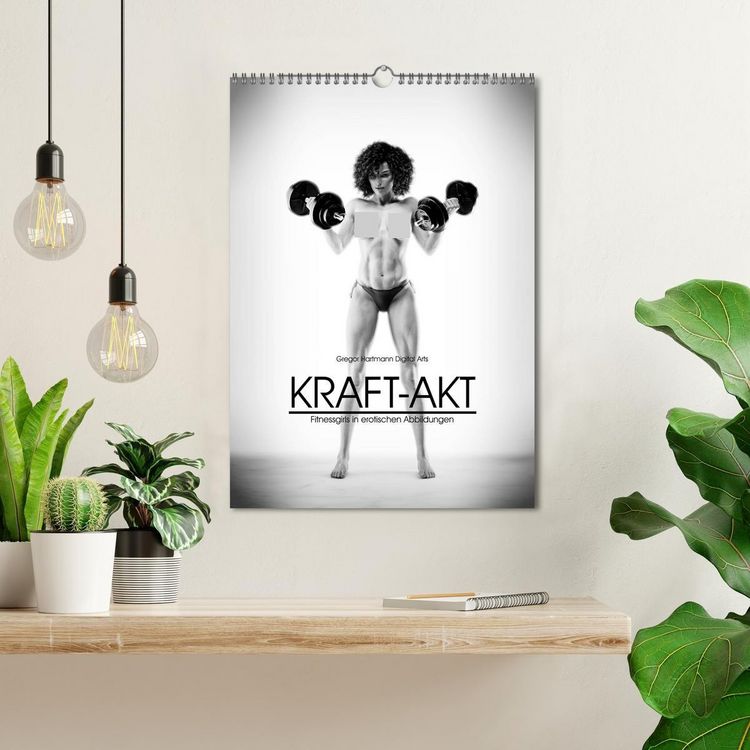 Produktbild: Kraft-Akt - Fitnessgirls in erotischen Abbildungen (Wandkalender 2026 DIN A3 hoch), CALVENDO Monatskalender
