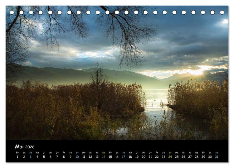 Produktbild: Stimmungsvolle Bilder vom Thunersee (Tischkalender 2026 DIN A5 quer), CALVENDO Monatskalender