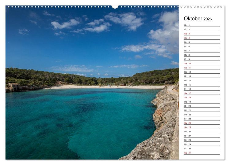 Produktbild: Mallorca - Str&auml;nde im S&uuml;dosten (Wandkalender 2026 DIN A2 quer), CALVENDO Monatskalender