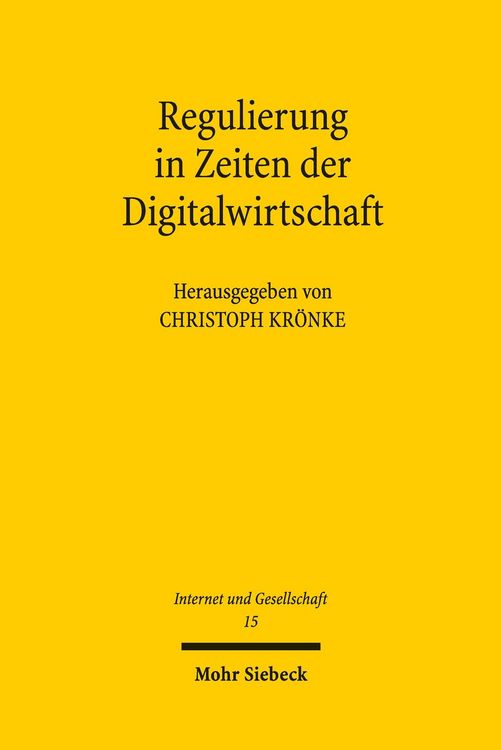 Produktbild: Regulierung in Zeiten der Digitalwirtschaft