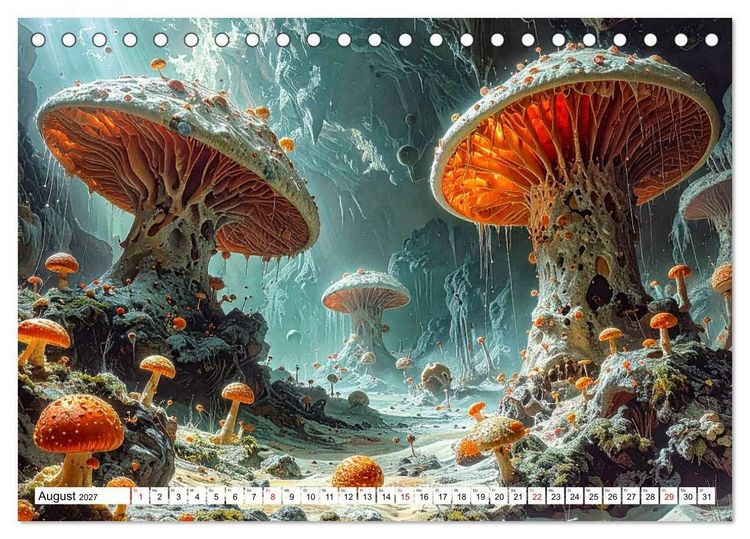 Produktbild: Mykologische Metamorphosen (Tischkalender 2027 DIN A5 quer), CALVENDO Monatskalender